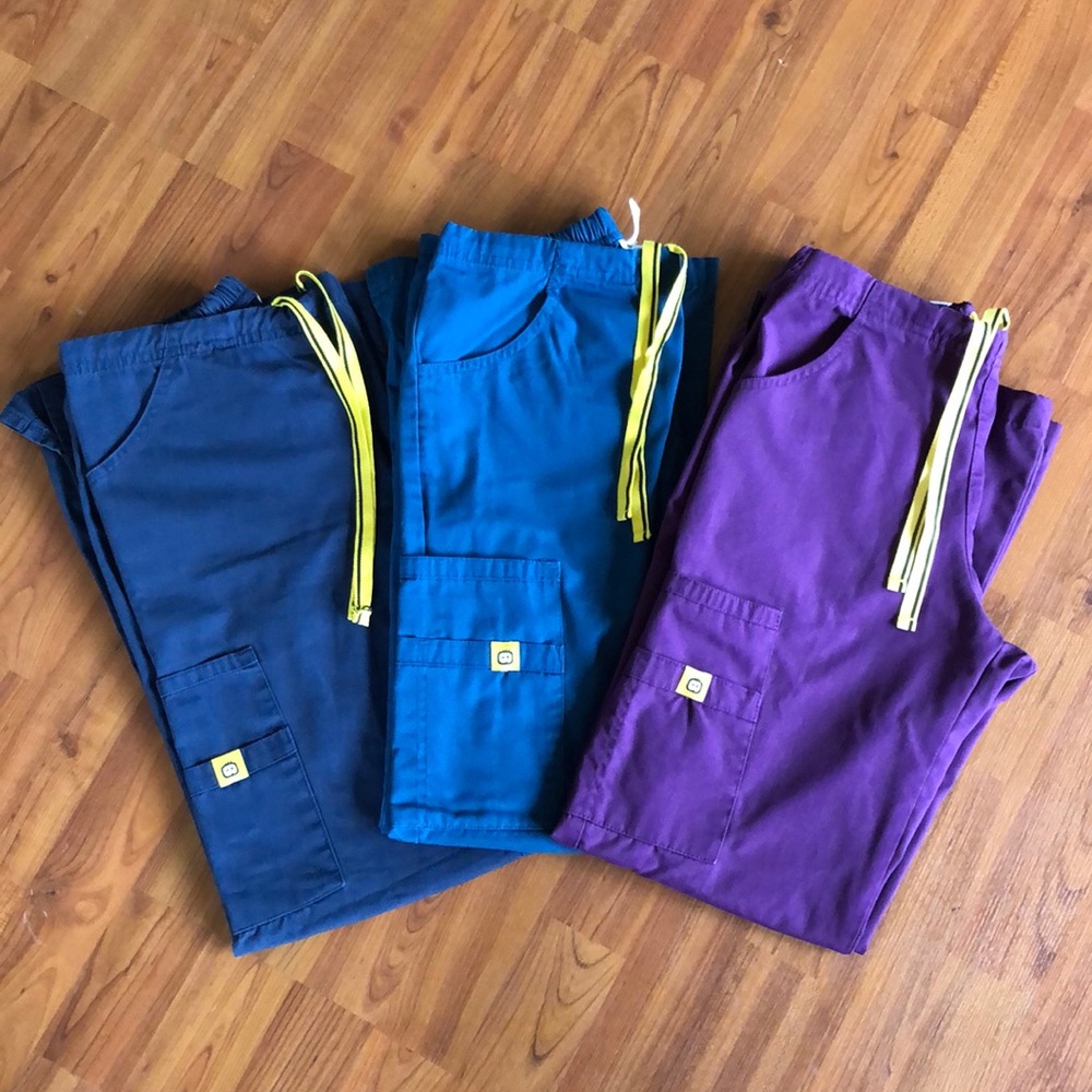 👩‍⚕️💕Lot of 3 pairs WonderWink scrub pants Size XSP